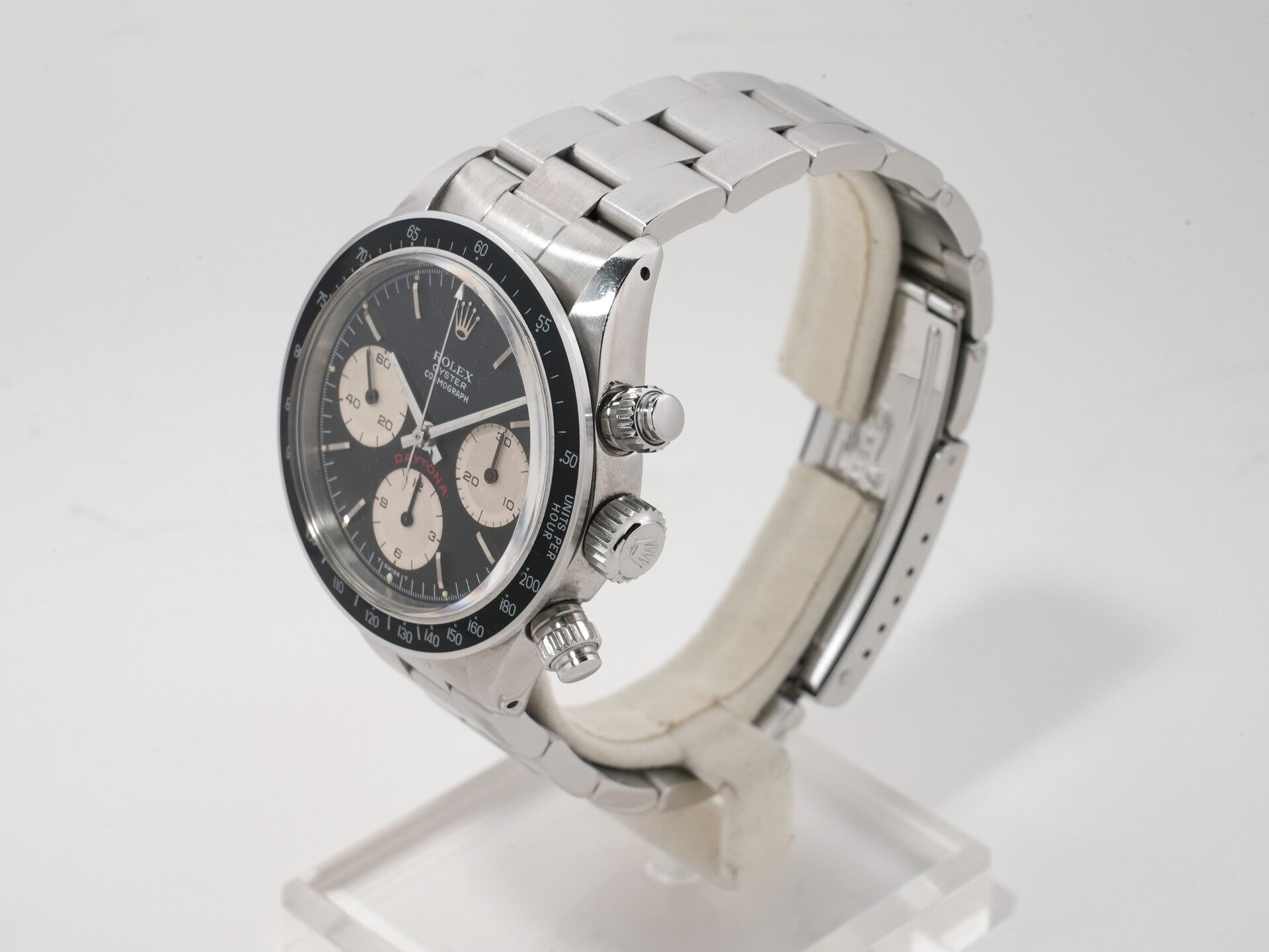 Rolex Daytona Ref. 6265 Stainless Steel Black Dial Used w9h3nky9