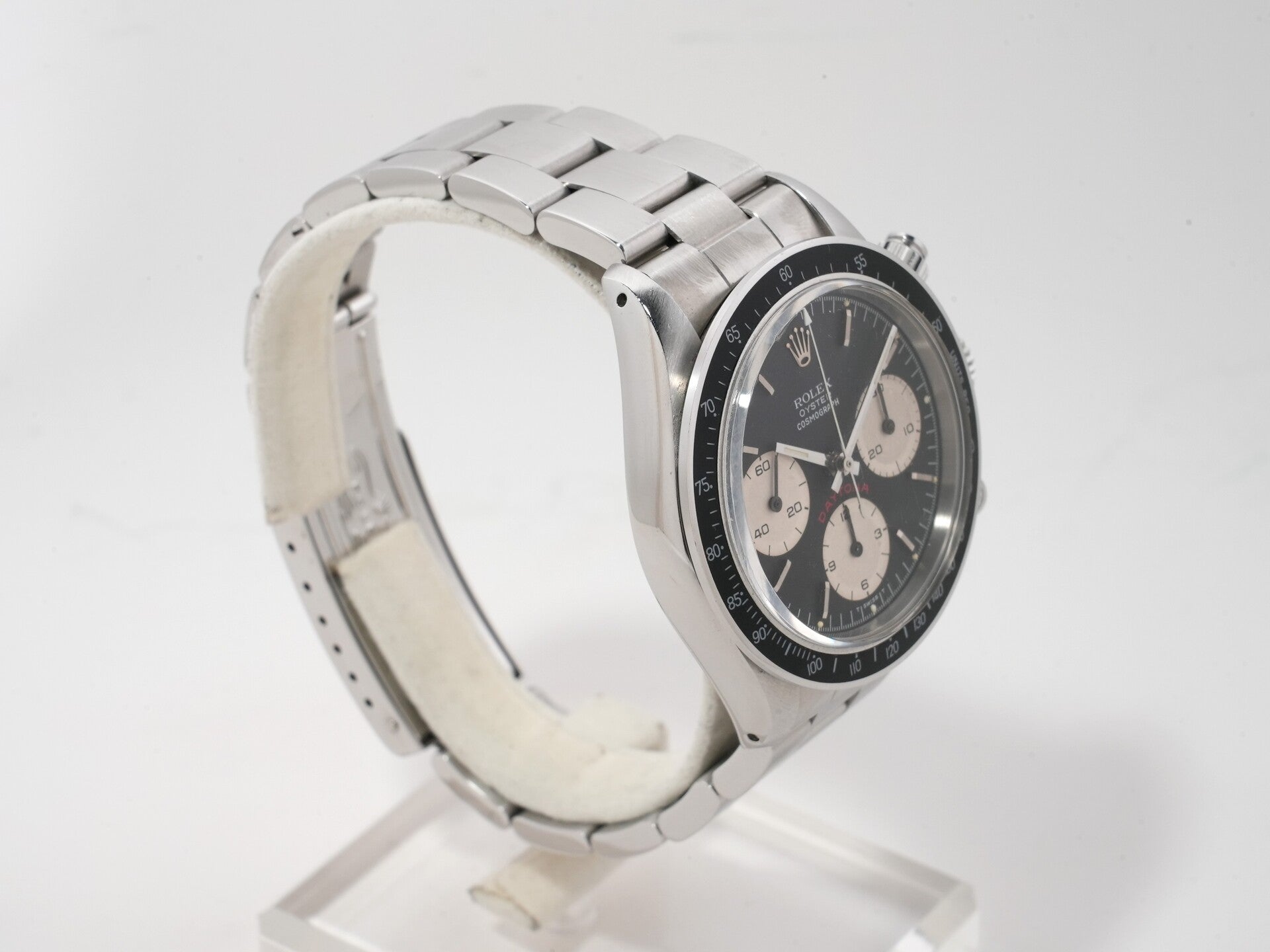 Rolex Daytona Ref. 6265 Stainless Steel Black Dial Used w9h3nky9