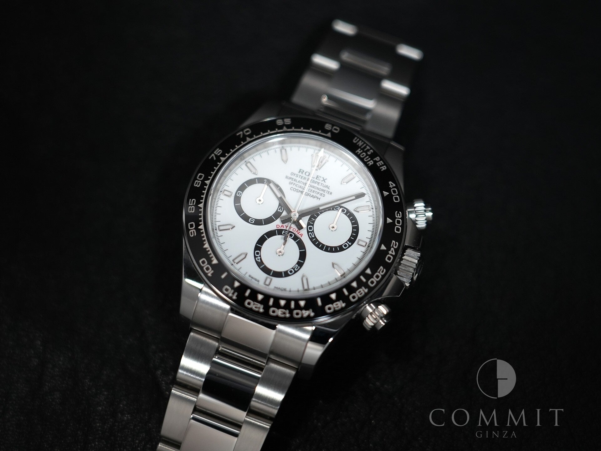 Rolex Daytona Ref. 126500LN Stainless Steel White Dial Excellent Used x9ke64an