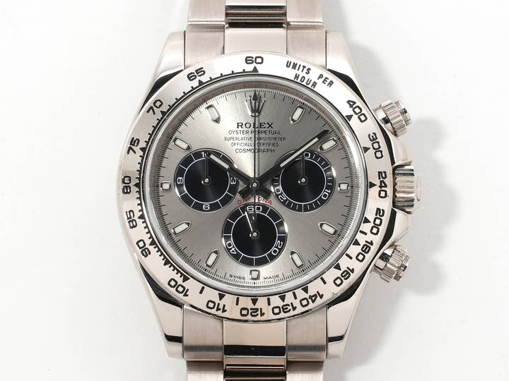 ROLEX Daytona Ref.116509 White Gold Steel x Black Dial Used noj6pjru