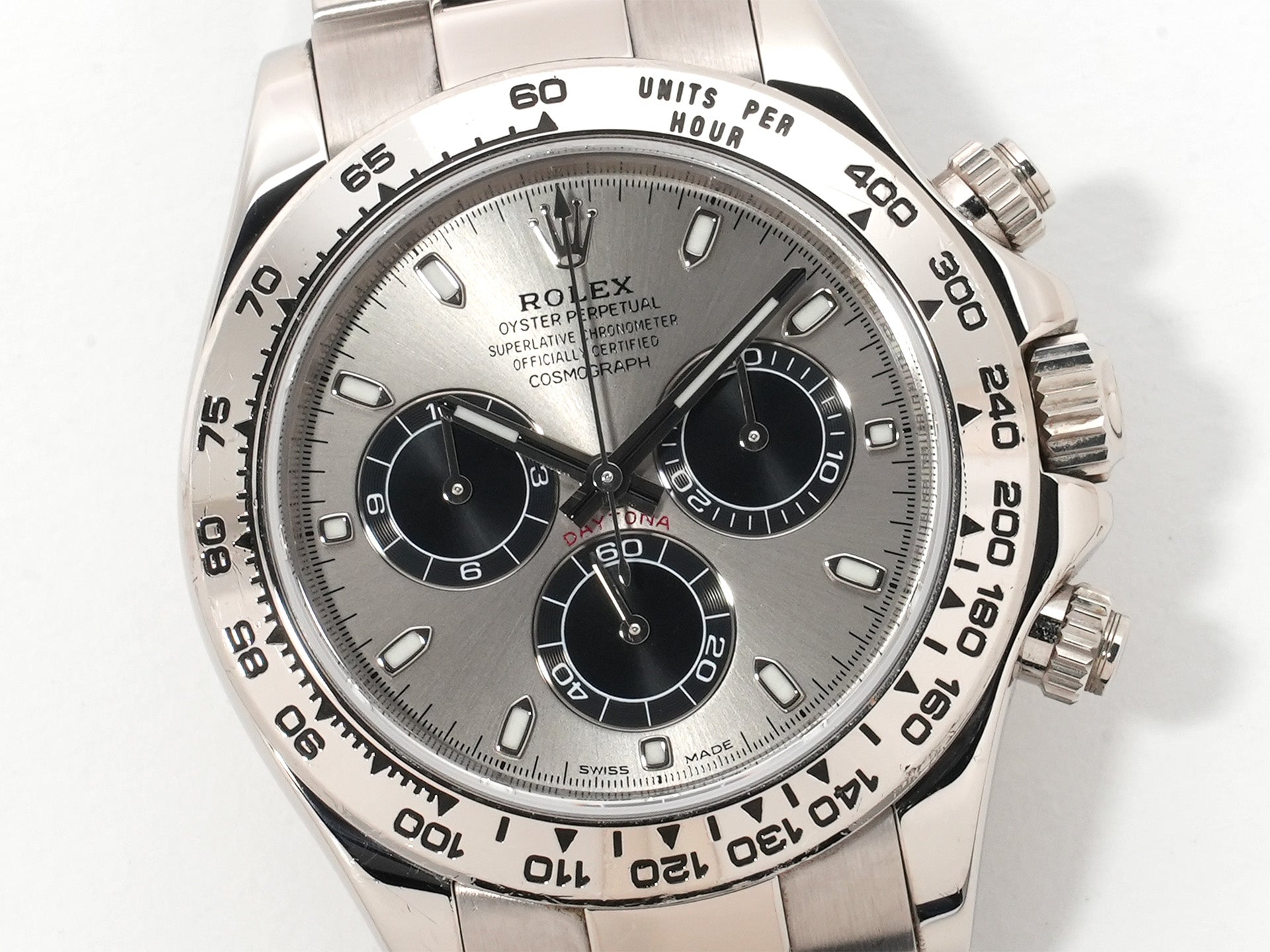 ROLEX Daytona Ref.116509 White Gold Steel x Black Dial Used noj6pjru
