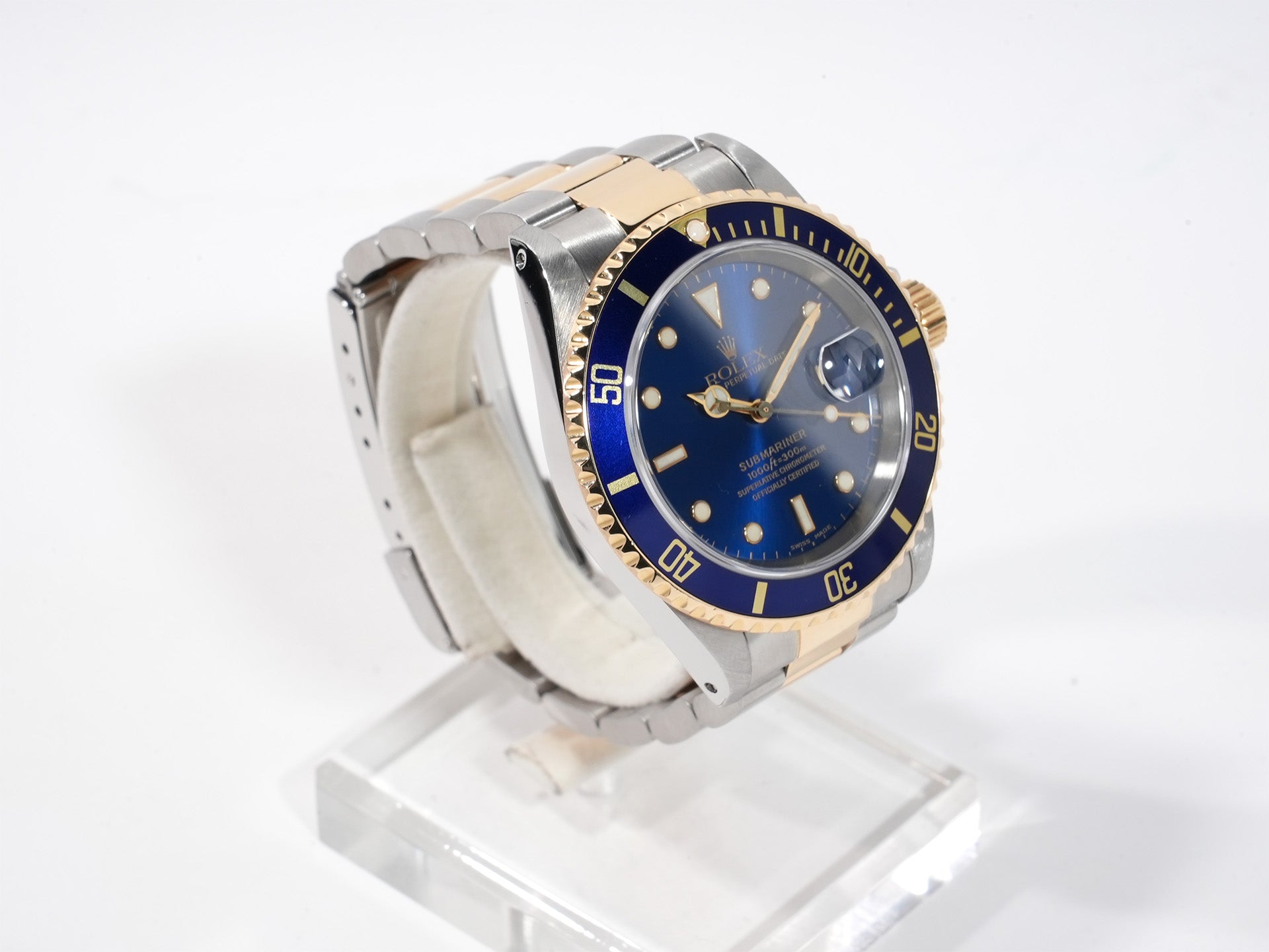 ロレックス サブマリーナー デイト Ref.16613 ステンレススチール/イエローゴールド ブルー文字盤 美中古 h7exnr98