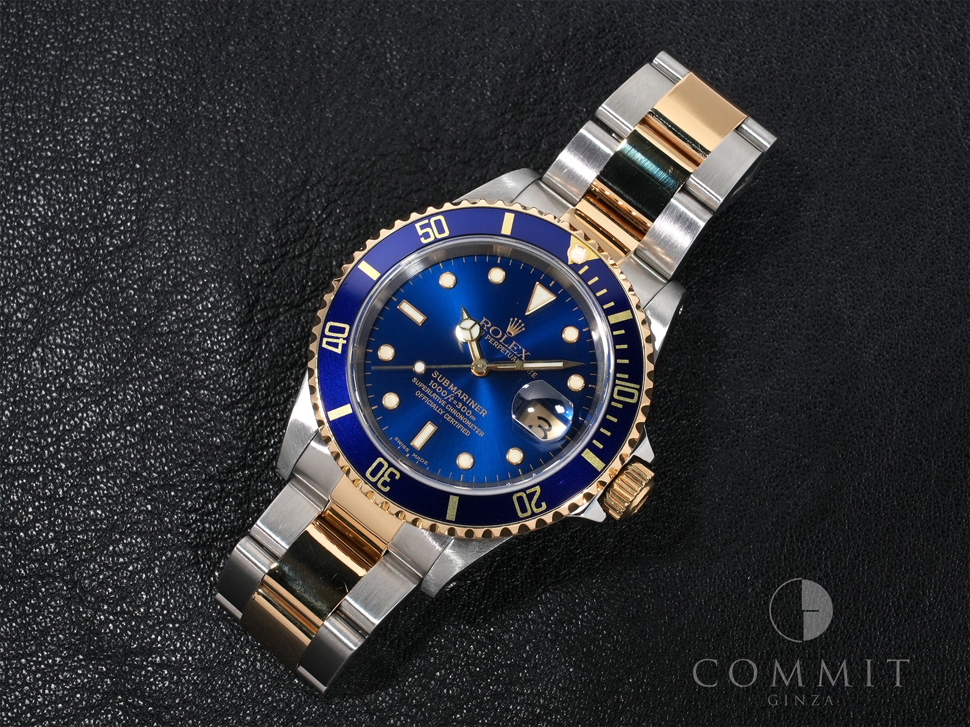 ロレックス サブマリーナー デイト Ref.16613 ステンレススチール/イエローゴールド ブルー文字盤 美中古 h7exnr98