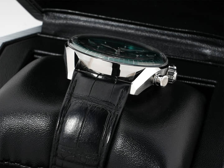 TAG Heuer Carrera Tourbillon Chronograph Ref. CBS5011.FC6566 Stainless Steel Green Dial Excellent Condition eazfusxr