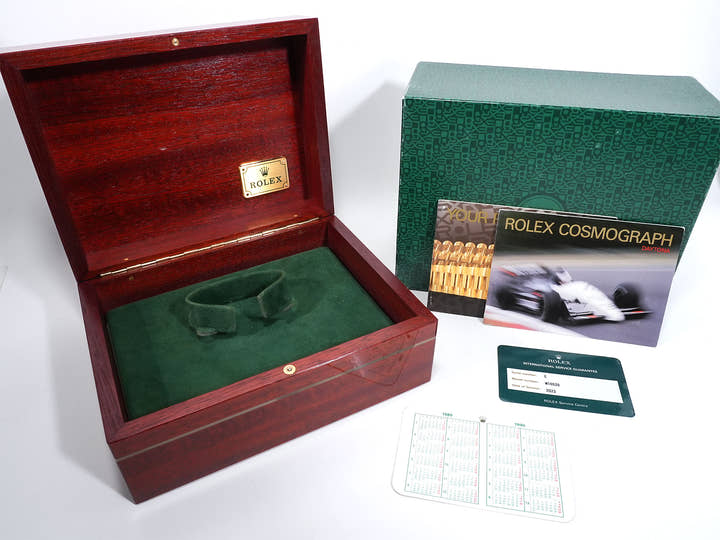 ROLEX Daytona El Primero Ref. 16528 Yellow Gold Black Dial Used ouoecgb3