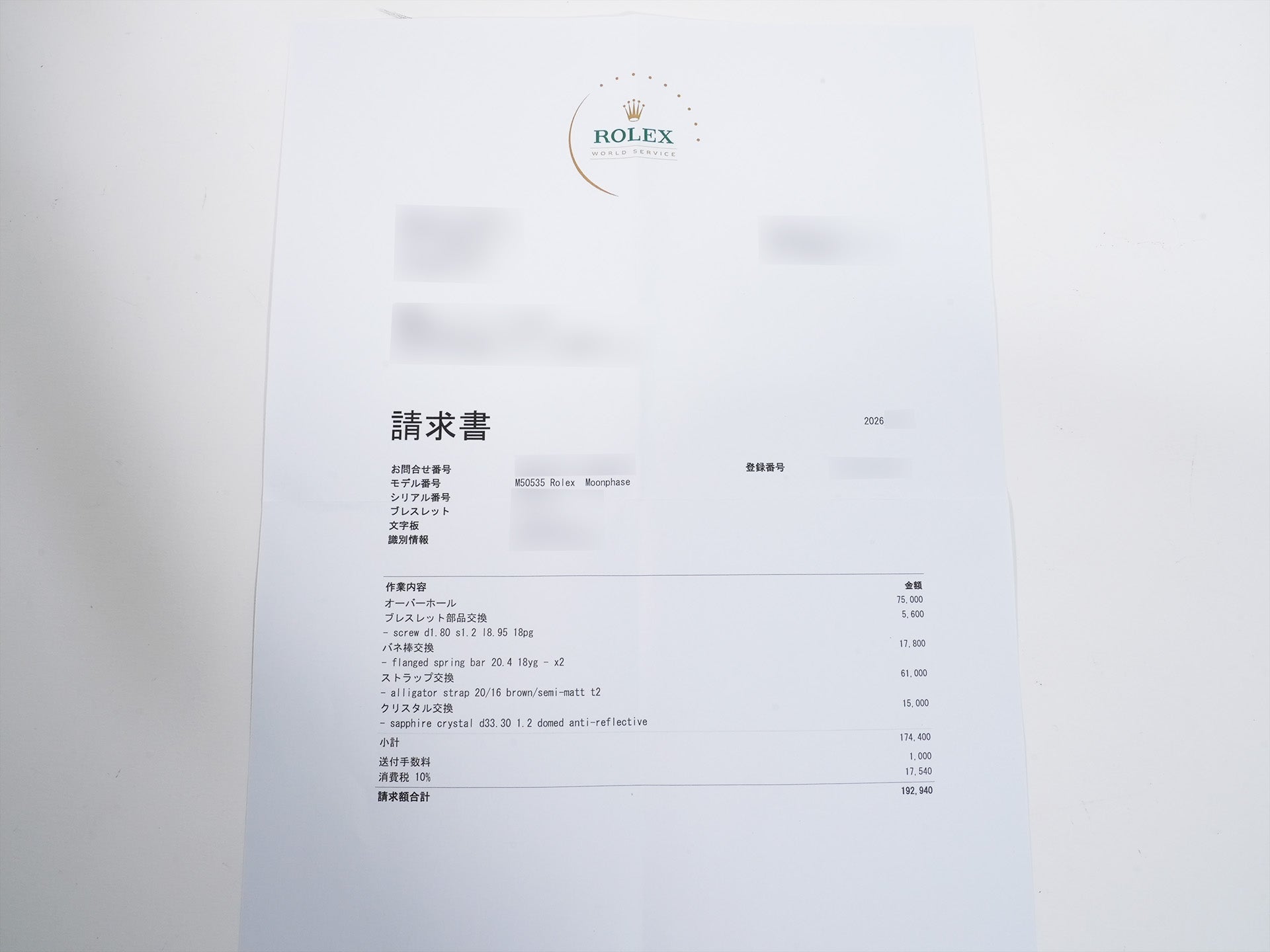 ロレックス チェリーニ ムーンフェイズ Ref.50535 エバーローズゴールド ホワイト文字盤 美中古 o4h2i288