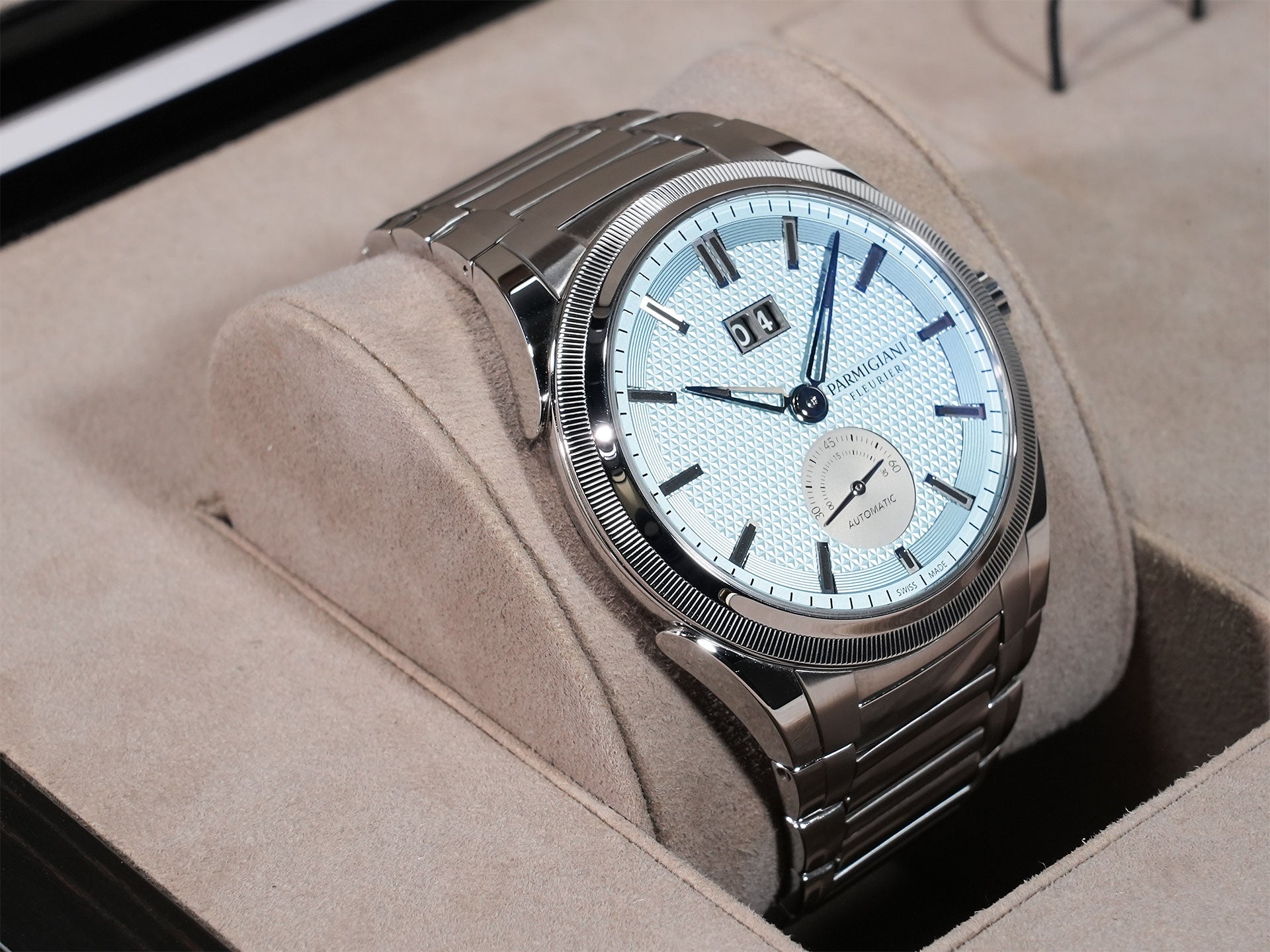 Parmigiani Fleurier Tonda GT Yoshida Special Ref. PFS910-1020006-100182 Stainless Steel Ice Blue Dial Excellent Used j7qbdptw