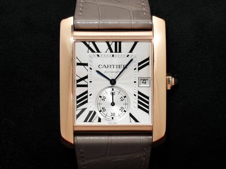 Cartier Tank MC Ref.W5330001 Pink Gold Silver Dial Used 3yakerct