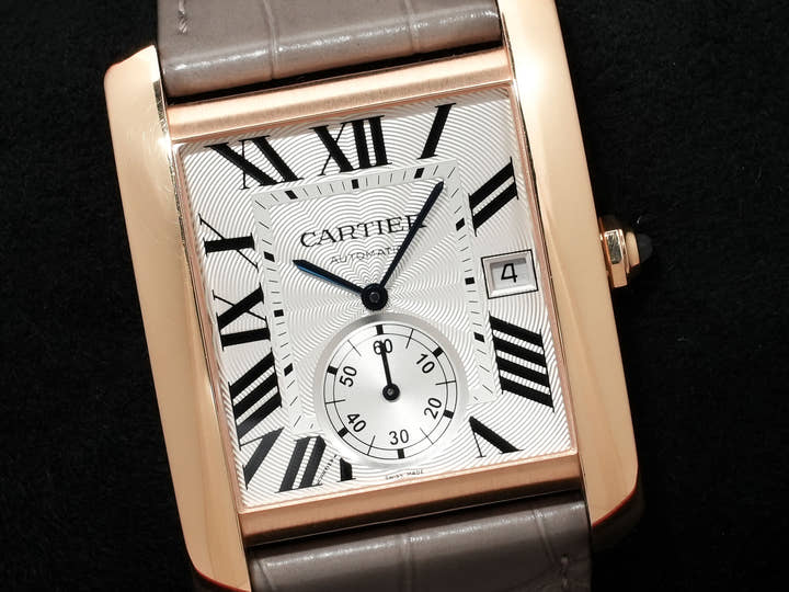 Cartier Tank MC Ref.W5330001 Pink Gold Silver Dial Used 3yakerct