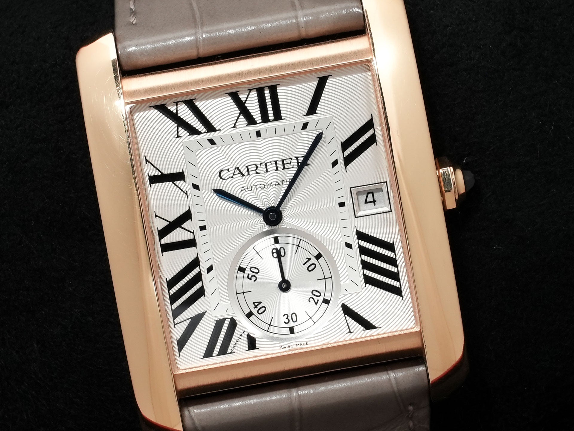 Cartier Tank MC Ref.W5330001 Pink Gold Silver Dial Used 3yakerct