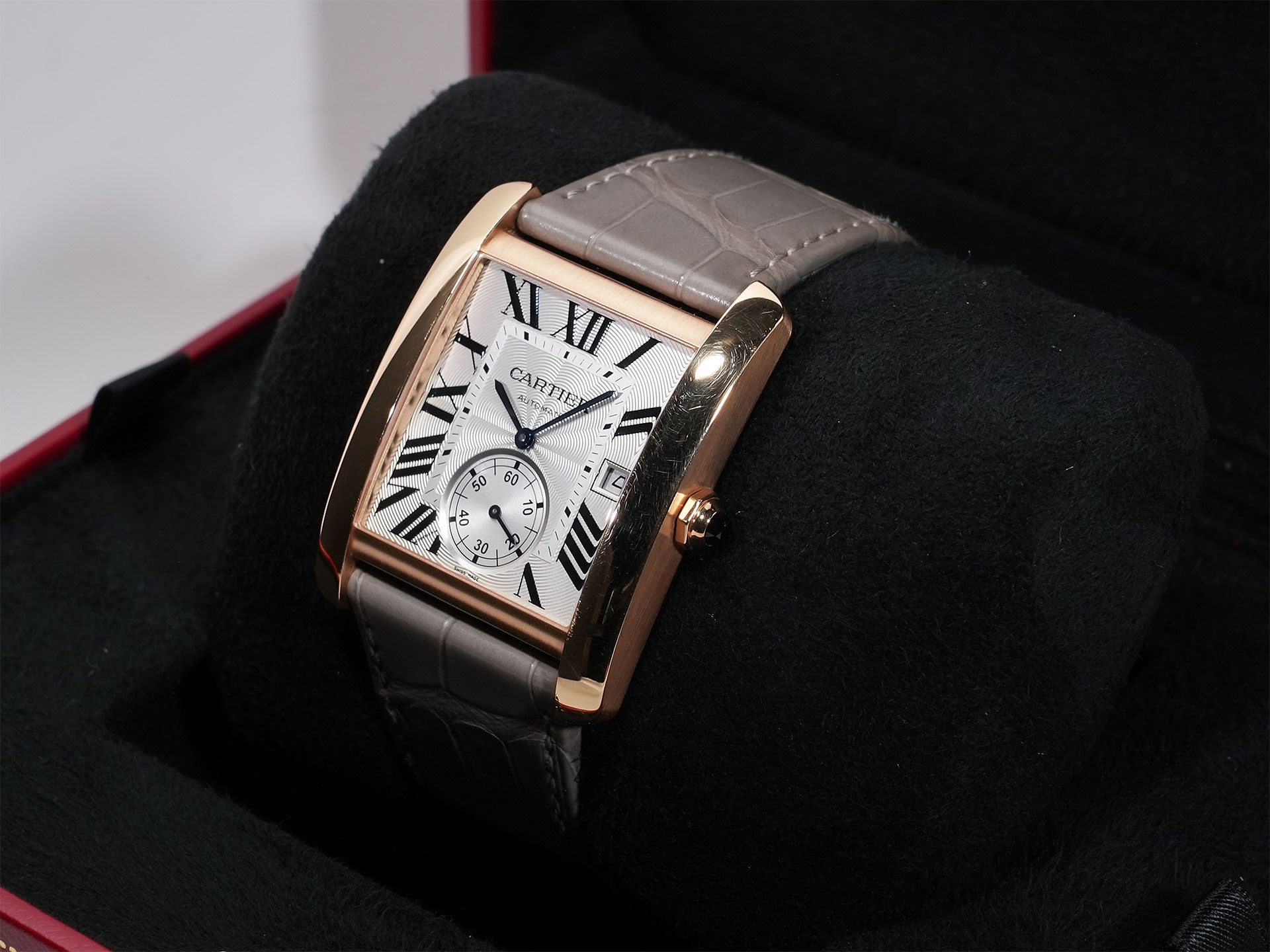 Cartier Tank MC Ref.W5330001 Pink Gold Silver Dial Used 3yakerct