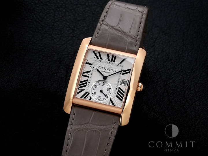 Cartier Tank MC Ref.W5330001 Pink Gold Silver Dial Used 3yakerct