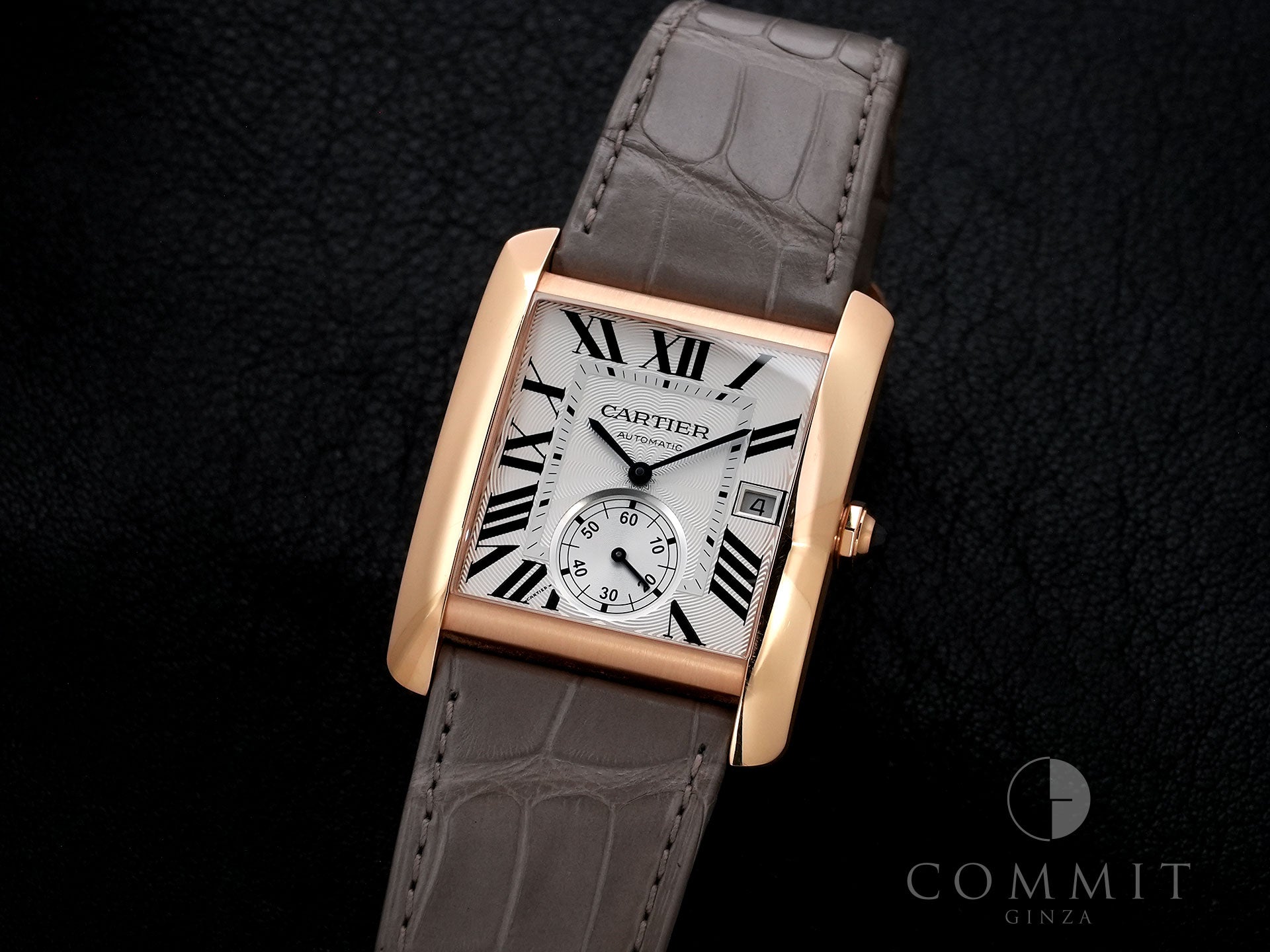Cartier Tank MC Ref.W5330001 Pink Gold Silver Dial Used 3yakerct