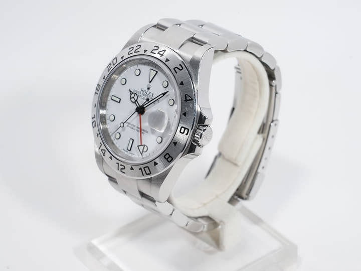 ROLEX Explorer II Ref.16570 Stainless Steel White Dial Oyster Bracelet Used egwdvhh8