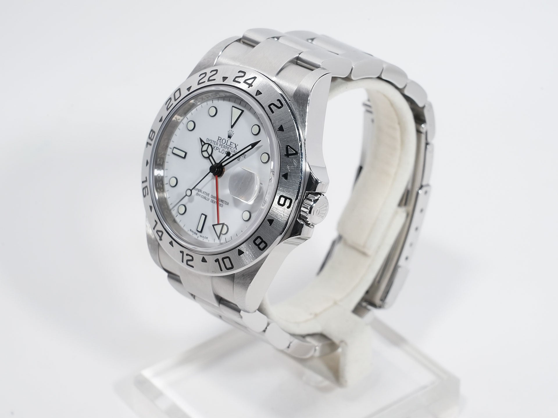 ROLEX Explorer II Ref.16570 Stainless Steel White Dial Oyster Bracelet Used egwdvhh8