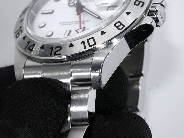 ROLEX Explorer II Ref.16570 Stainless Steel White Dial Oyster Bracelet Used egwdvhh8