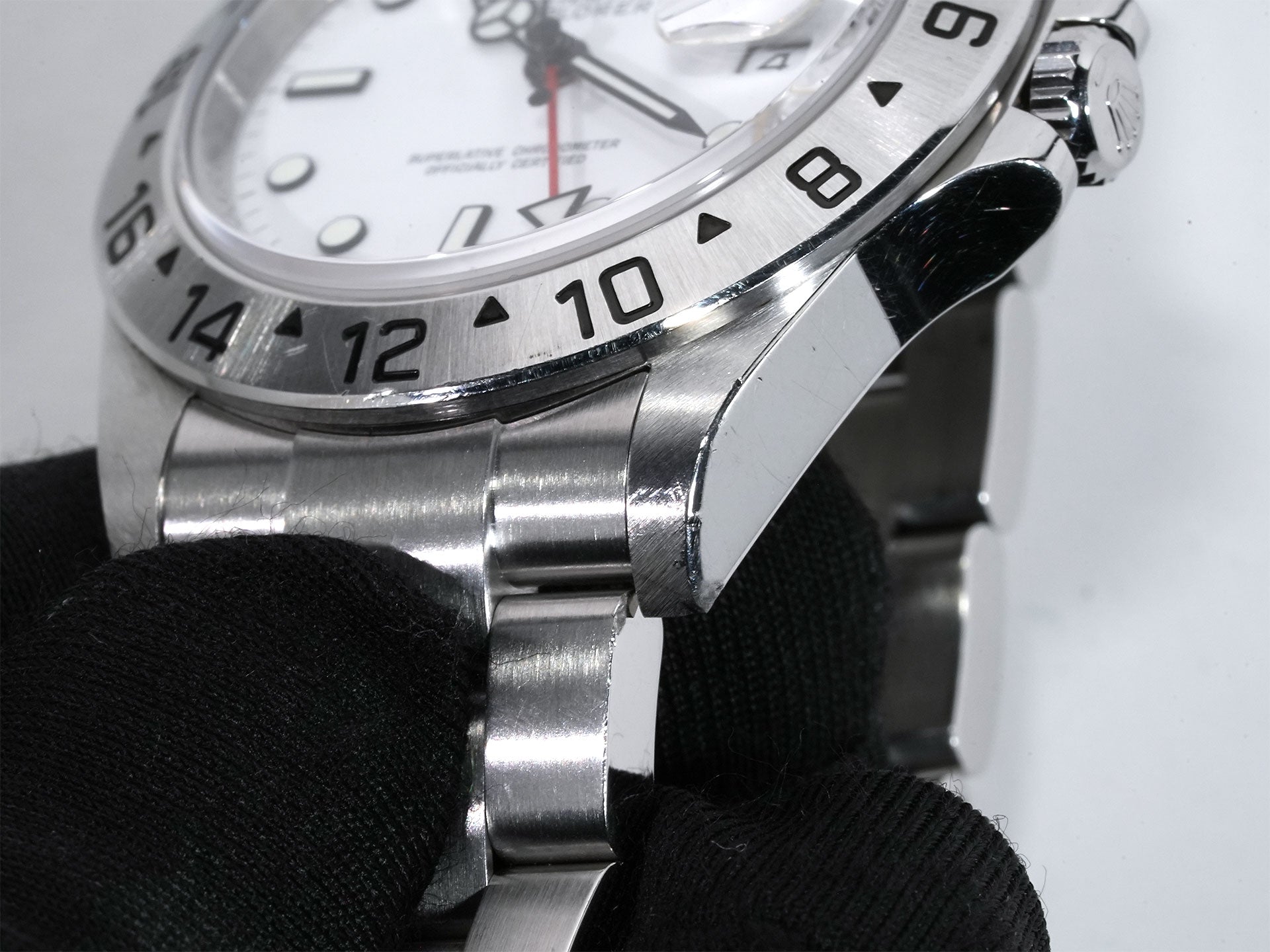ROLEX Explorer II Ref.16570 Stainless Steel White Dial Oyster Bracelet Used egwdvhh8