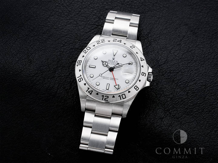 ROLEX Explorer II Ref.16570 Stainless Steel White Dial Oyster Bracelet Used egwdvhh8