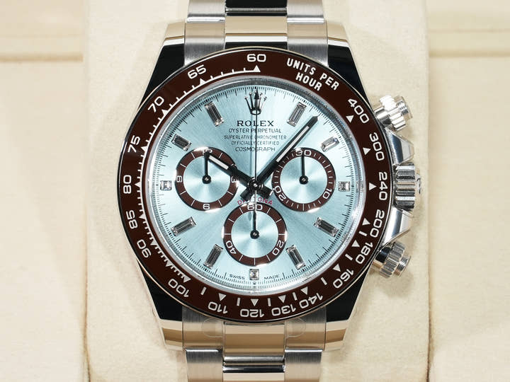 Rolex Daytona Ref. 126506A Platinum Ice Blue with 11P Diamond Dial Unused mqoasimm