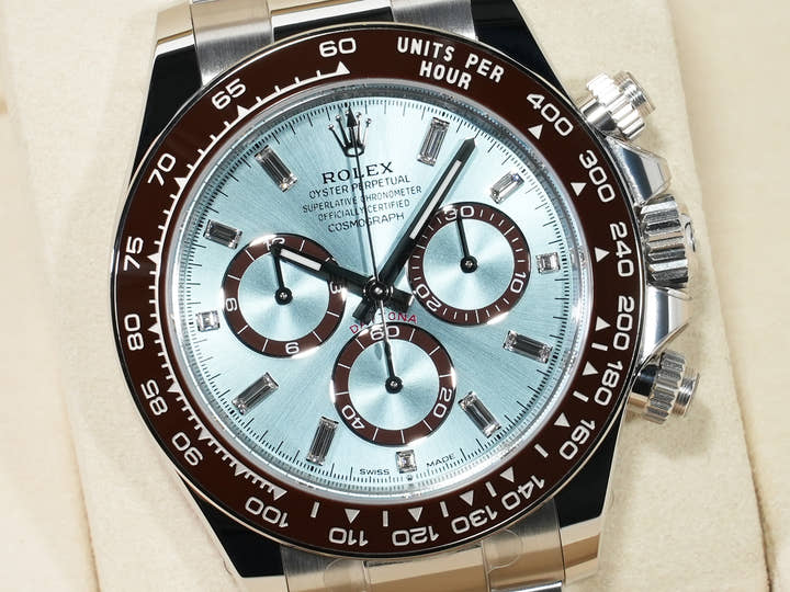 Rolex Daytona Ref. 126506A Platinum Ice Blue with 11P Diamond Dial Unused mqoasimm