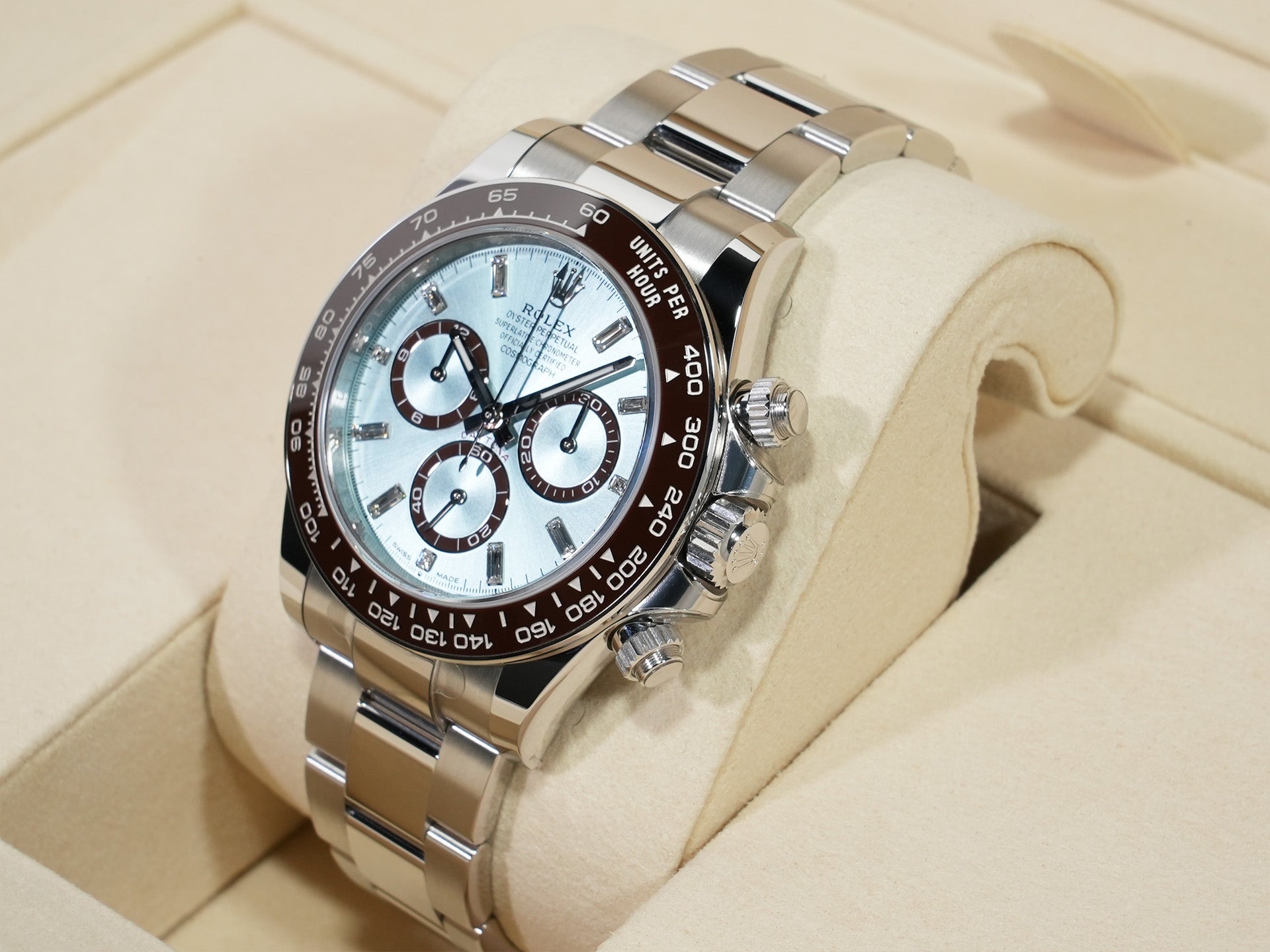 Rolex Daytona Ref. 126506A Platinum Ice Blue with 11P Diamond Dial Unused mqoasimm