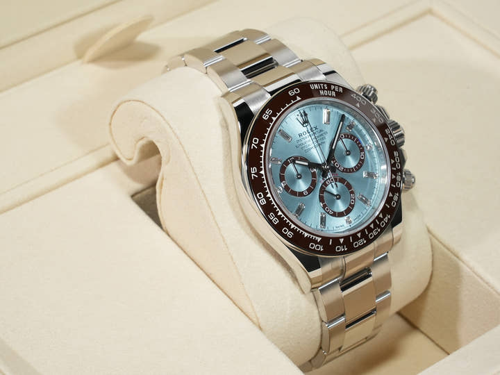 Rolex Daytona Ref. 126506A Platinum Ice Blue with 11P Diamond Dial Unused mqoasimm