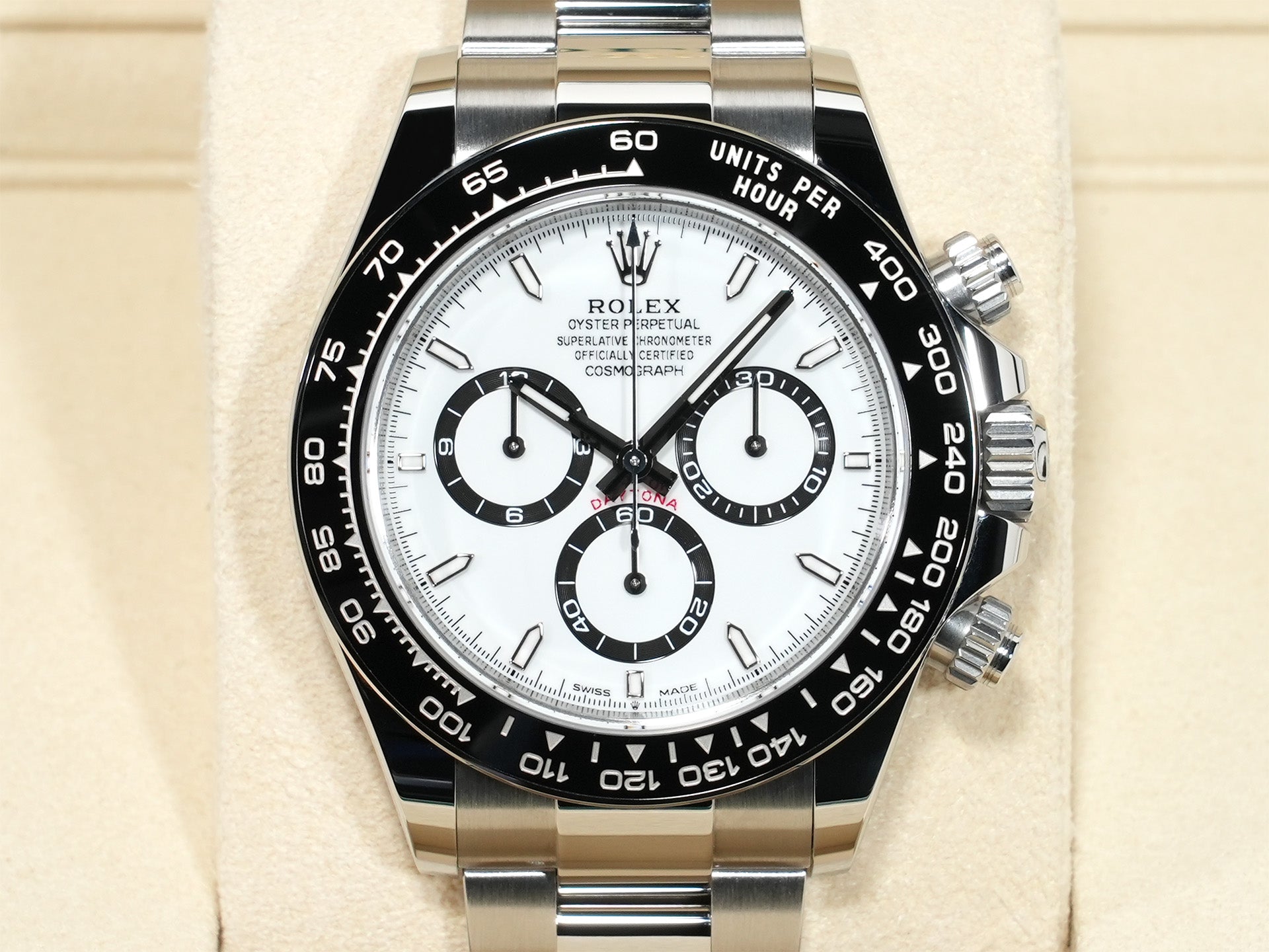 ロレックス デイトナ Ref.126500LN ステンレススチール ホワイト文字盤 未使用 tfvb2b3w