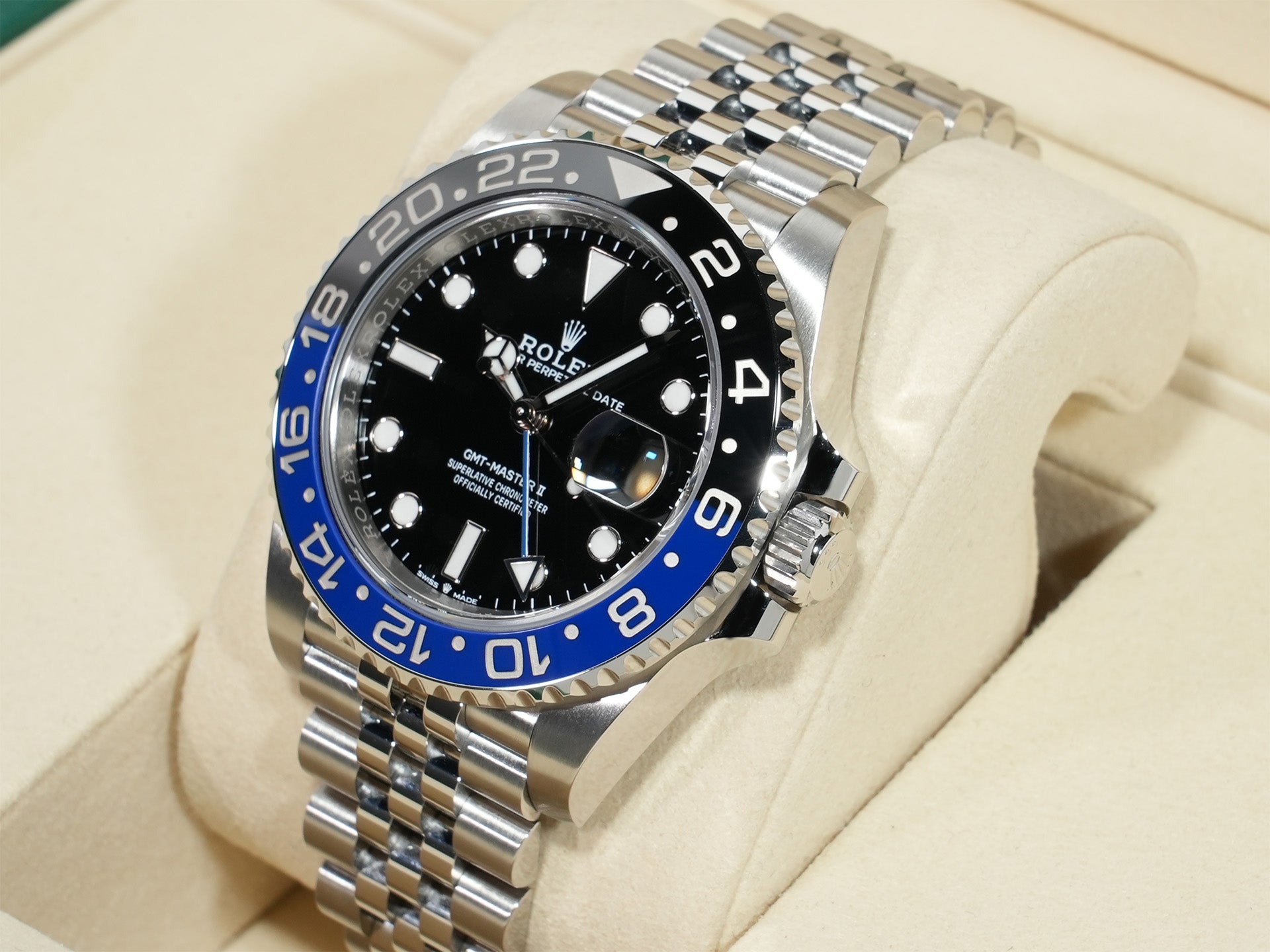 ロレックス GMTマスターII Ref.126710BLNR ステンレススチール ブラック文字盤 ジュビリーブレスレット 未使用 5mtppmdw