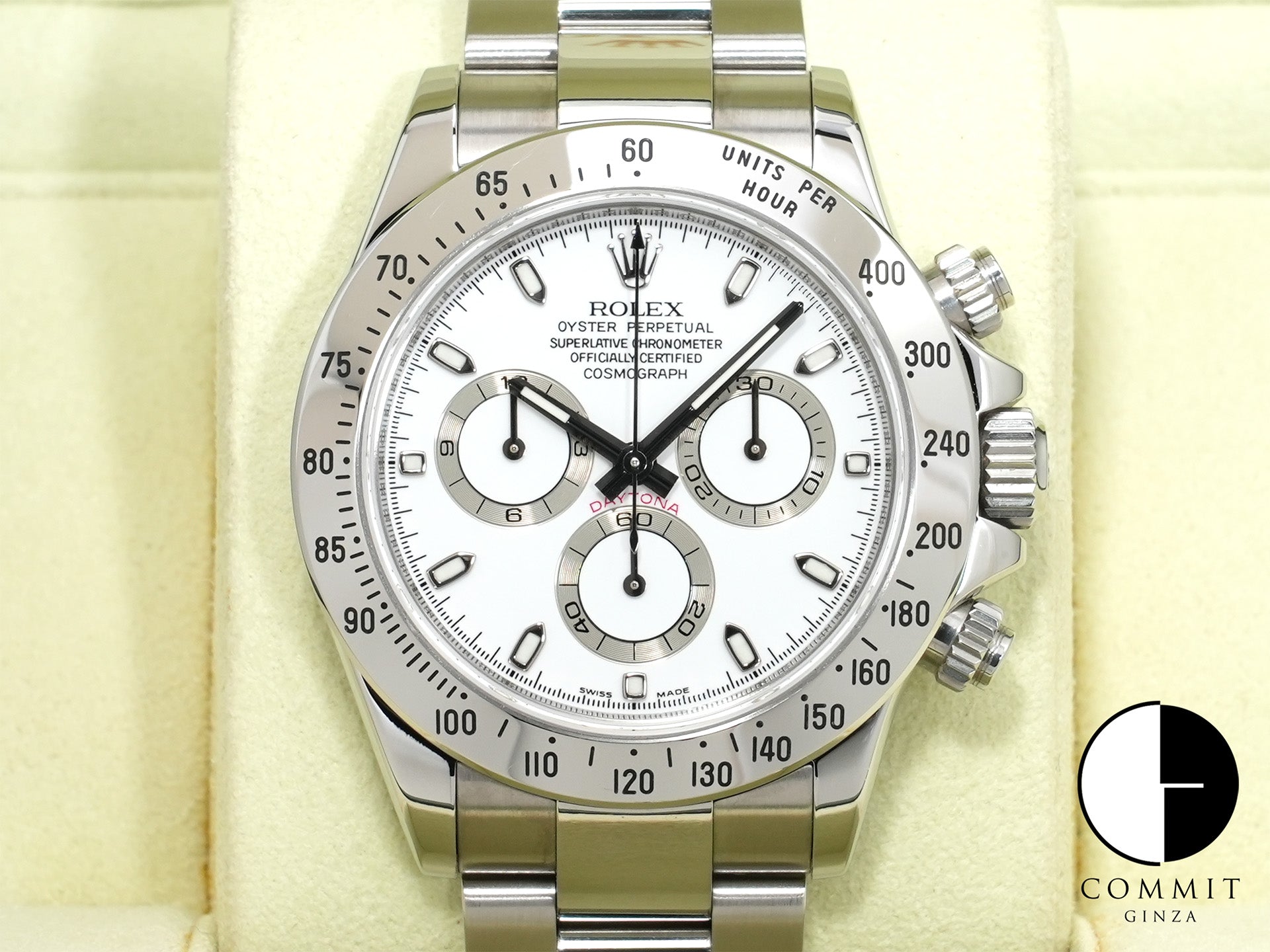 ロレックス デイトナ Ref.116520 ステンレススチール ホワイト文字盤 美中古 nxg3kbom