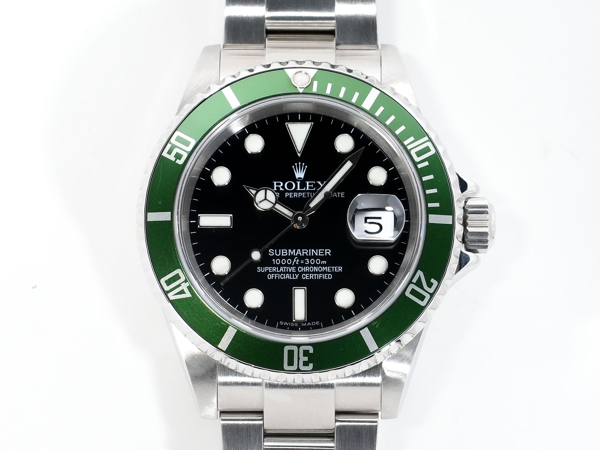 ロレックス サブマリーナー デイト Ref.16610LV ステンレススチール ブラック文字盤 中古 wv4sf7jc