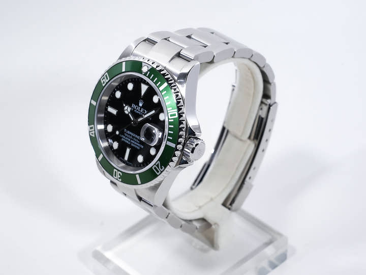 Rolex Submariner Date Ref. 16610LV Stainless Steel Black Dial Used wv4sf7jc