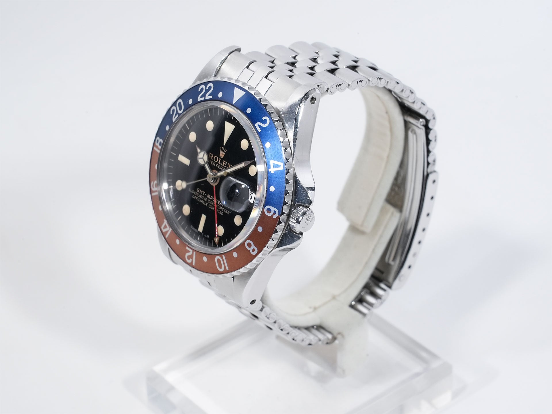 ROLEX GMT-Master Ref.1675 Stainless Steel Black Dial Oyster Bracelet Used 5ycczxkj