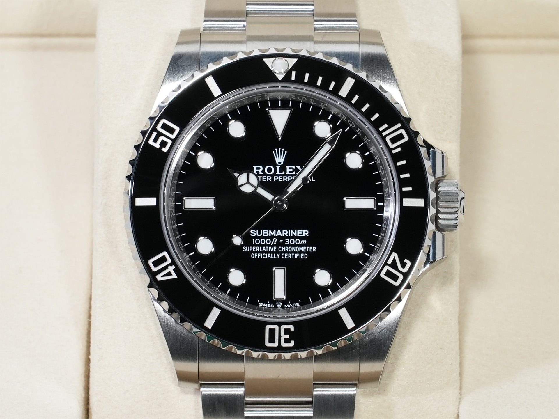 ロレックス サブマリーナー ノンデイト Ref.124060 ステンレススチール ブラック文字盤 未使用 28vw8exy