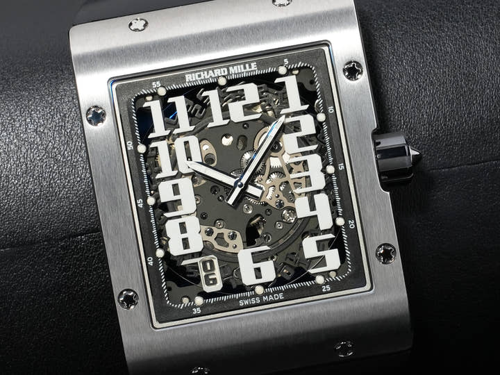 リシャールミル オートマティック エクストラフラット Ref.RM016 チタニウム スケルトン文字盤 美品 m6s7i2fe
