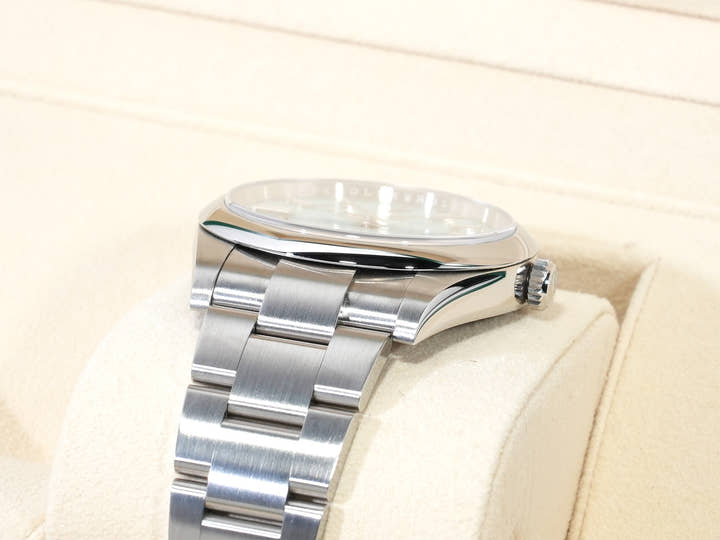 ロレックス オイスターパーペチュアル41 Ref.124300 ステンレススチール ターコイズ文字盤 美中古 uz62srdh