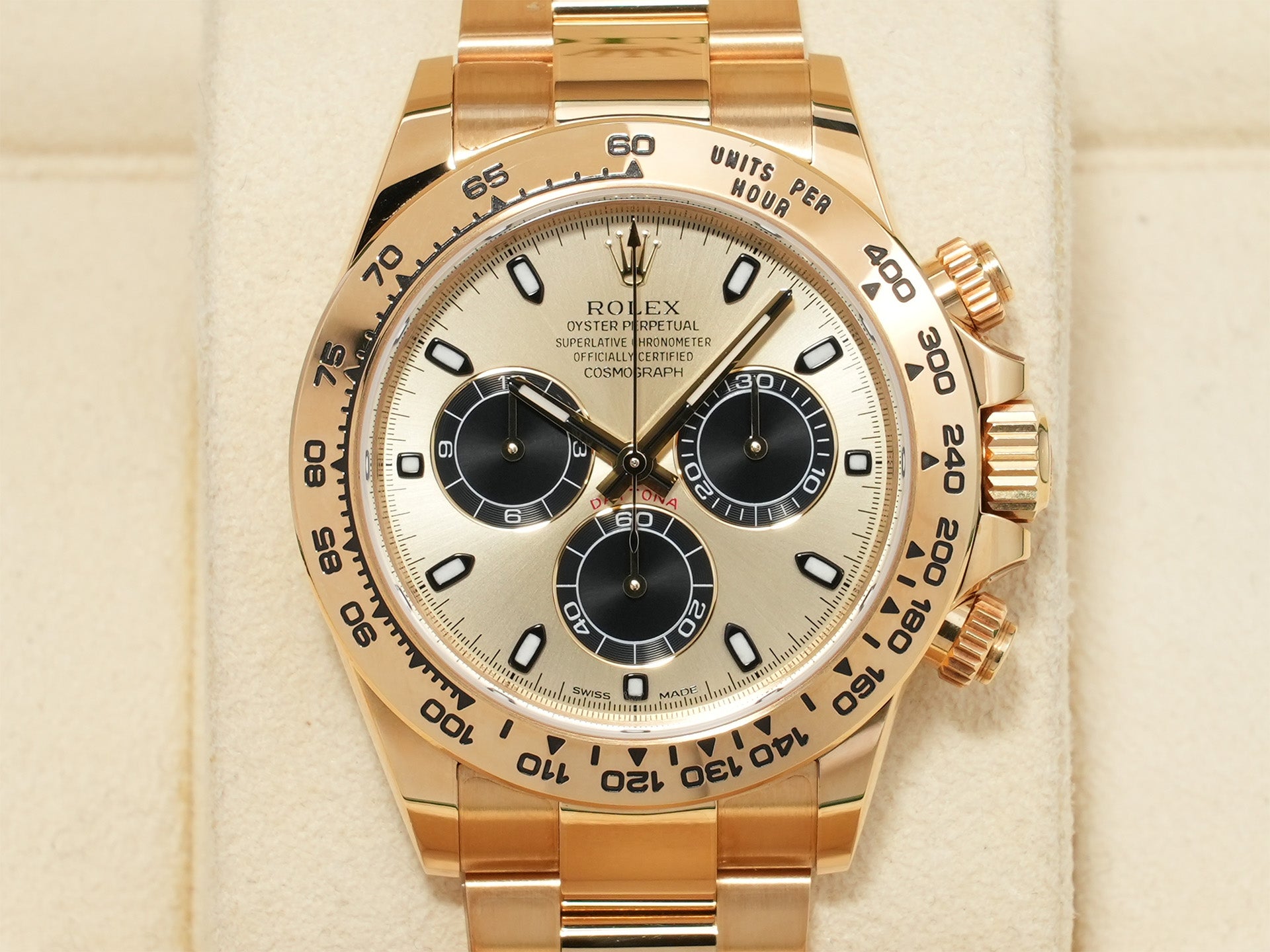 Rolex Daytona Ref. 116508 Yellow Gold Champagne x Black Dial Used cvamvewa