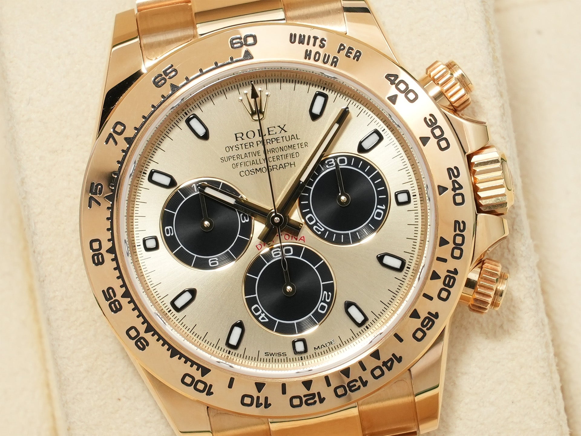 ロレックス デイトナ Ref.116508 イエローゴールド シャンパンxブラック文字盤 中古 cvamvewa