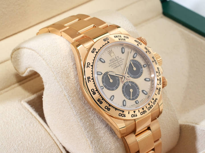 ロレックス デイトナ Ref.116508 イエローゴールド シャンパンxブラック文字盤 中古 cvamvewa