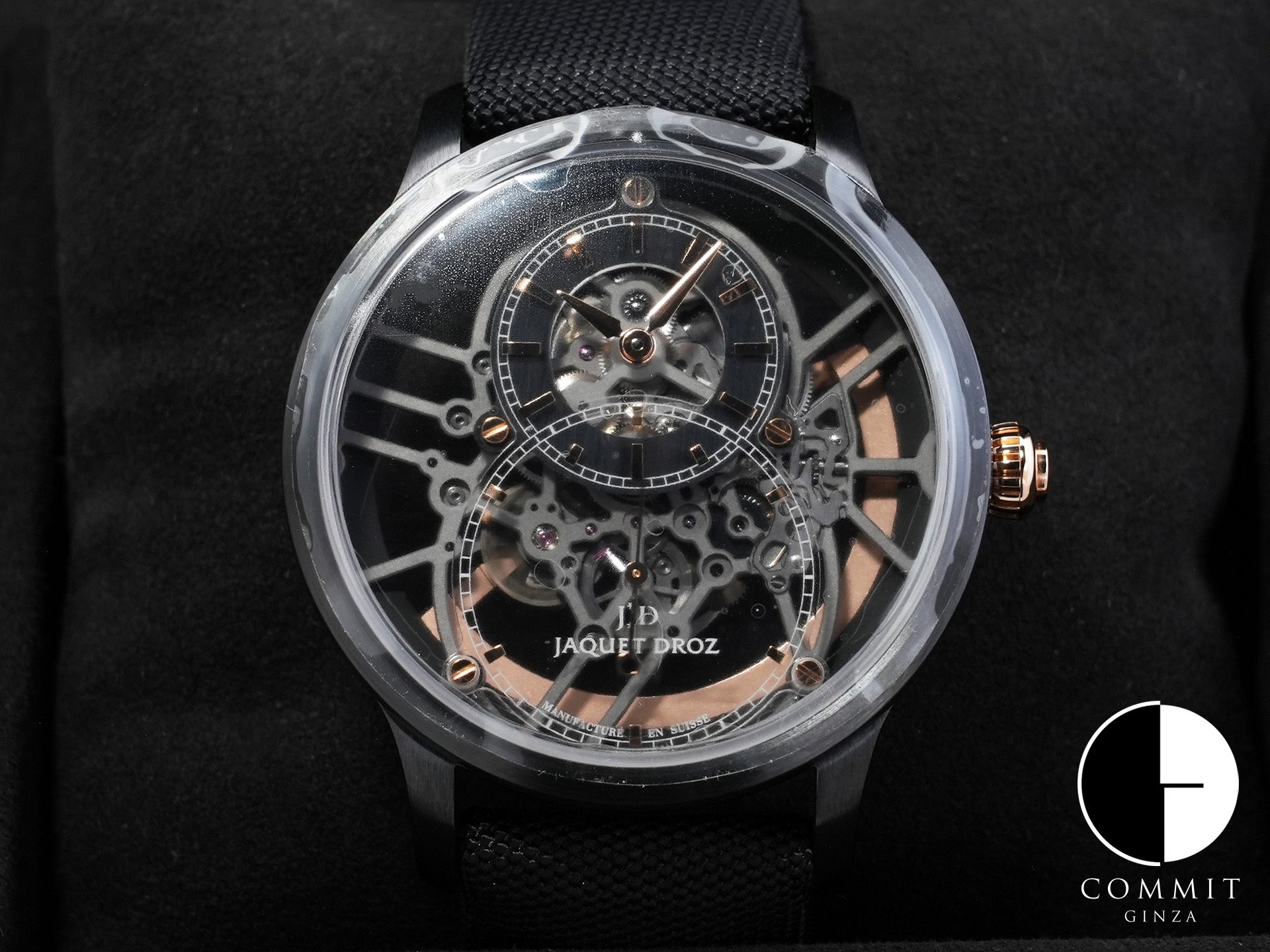 Jaquet Droz Grande Seconde Skelet-One Ref. J003525540 Black Ceramic Skeleton Dial Like New vzvwaegw