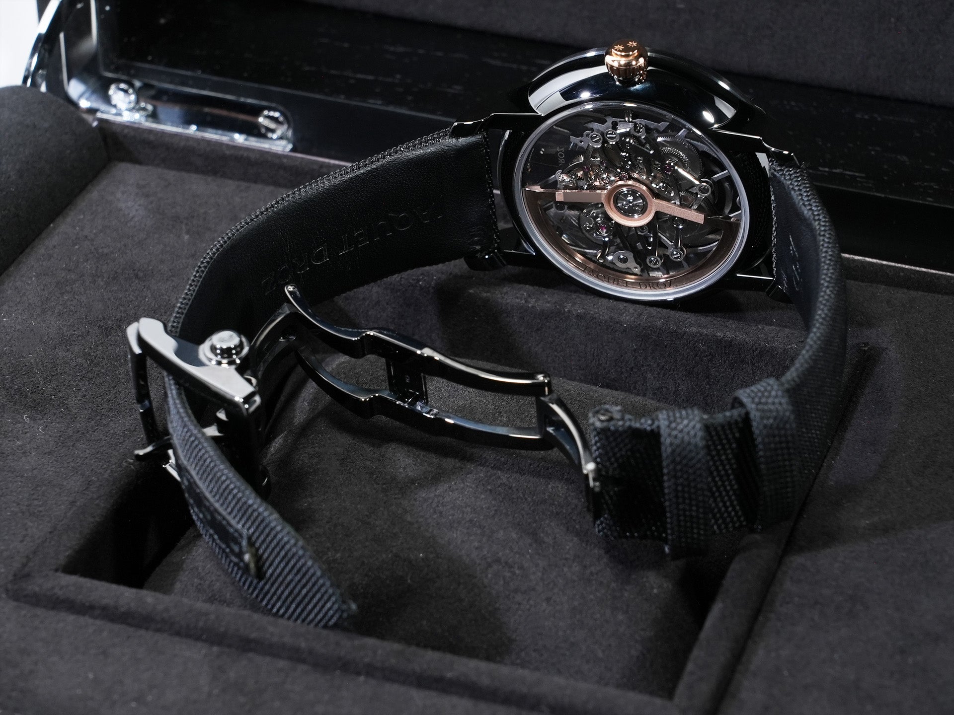 Jaquet Droz Grande Seconde Skelet-One Ref. J003525540 Black Ceramic Skeleton Dial Like New vzvwaegw