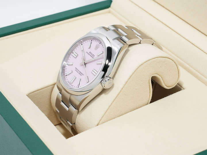 ロレックス オイスターパーペチュアル41 Ref.134300 ステンレススチール キャンディピンク文字盤 未使用 4dot6izy