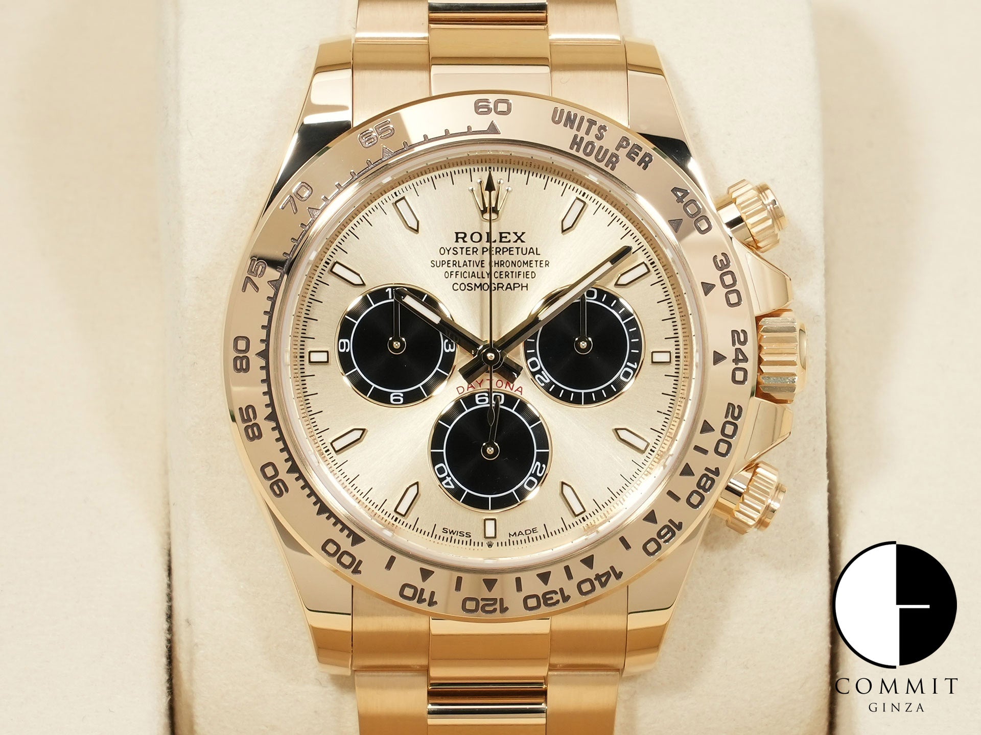 ロレックス デイトナ Ref.126508 イエローゴールド ゴールデンxブライトブラック文字盤 未使用 pcwph3u6