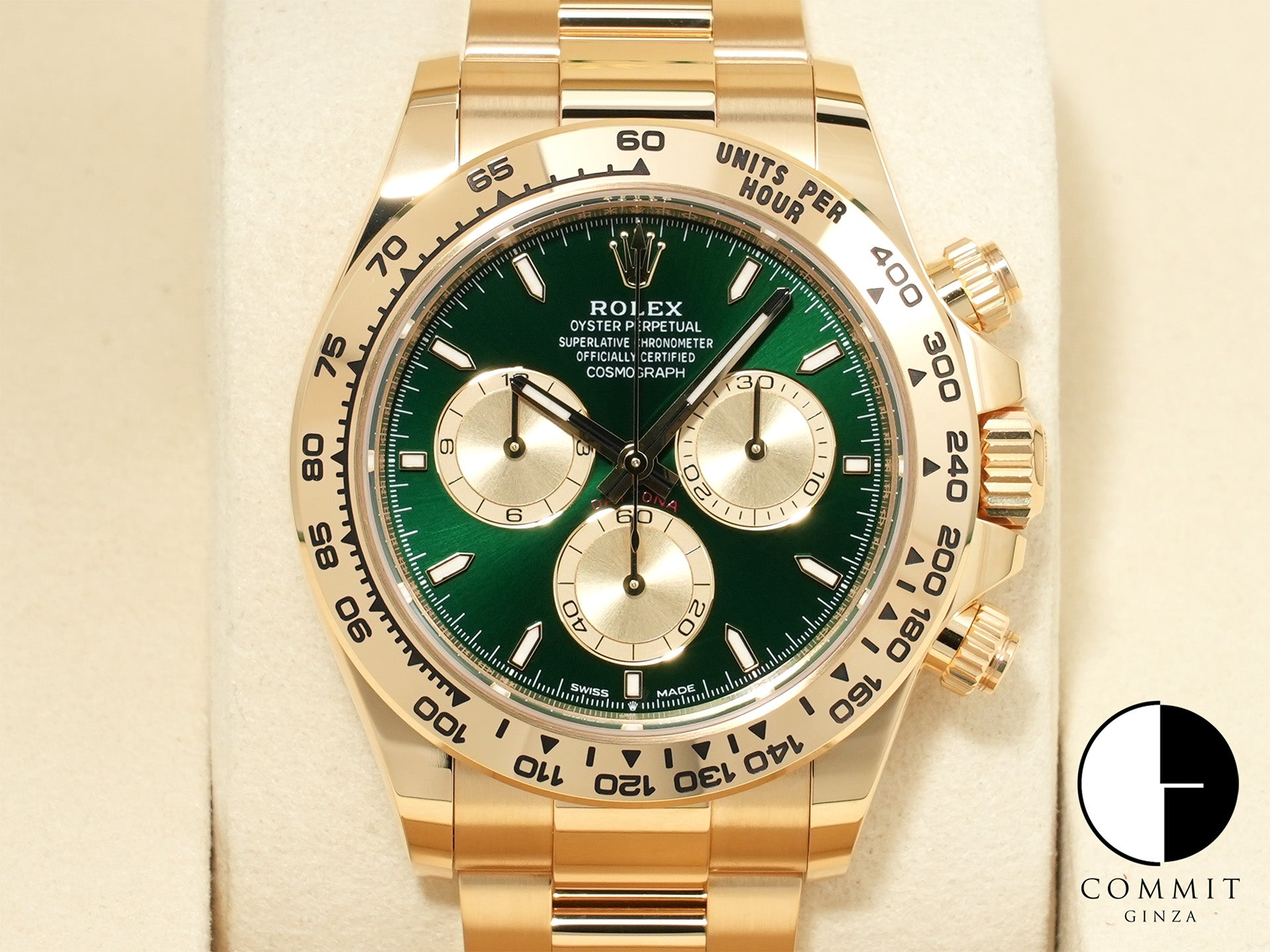 ロレックス デイトナ Ref.126508 イエローゴールド グリーン文字盤 未使用 ucwtoiwg