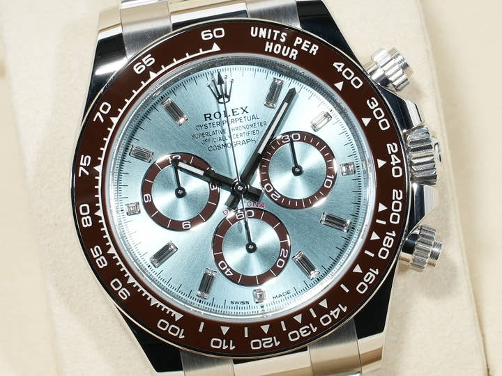 ROLEX Daytona Ref. 126506A Platinum Ice Blue with 11P Diamond Dial Unused xyzujqsq