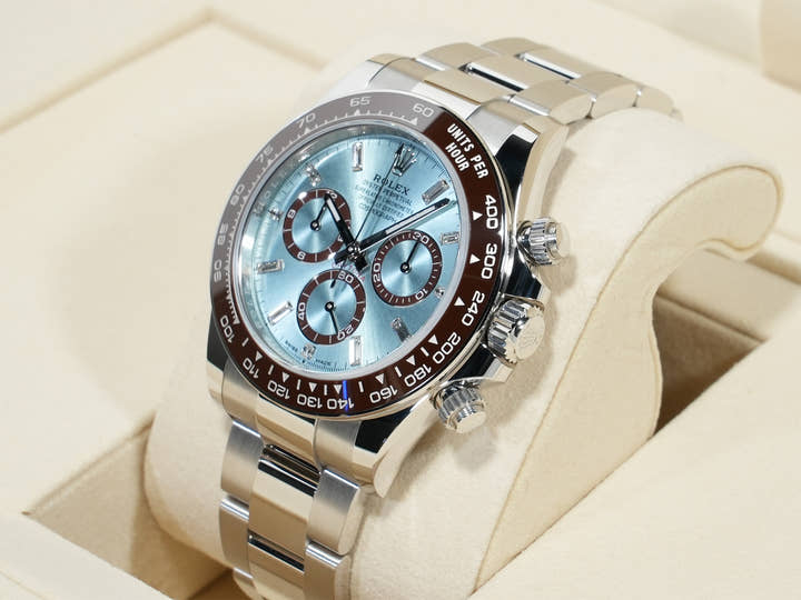 ROLEX Daytona Ref. 126506A Platinum Ice Blue with 11P Diamond Dial Unused xyzujqsq