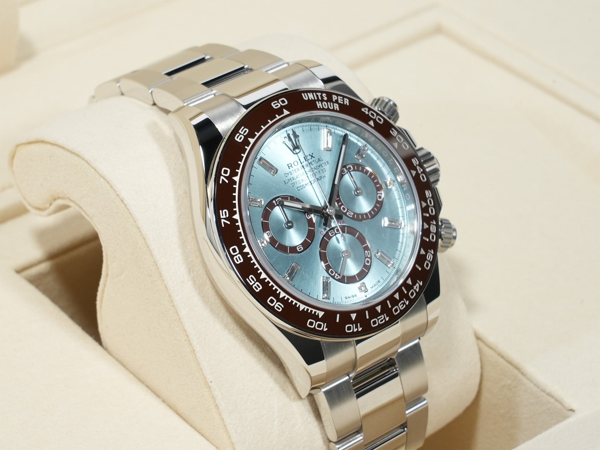 ROLEX Daytona Ref. 126506A Platinum Ice Blue with 11P Diamond Dial Unused xyzujqsq