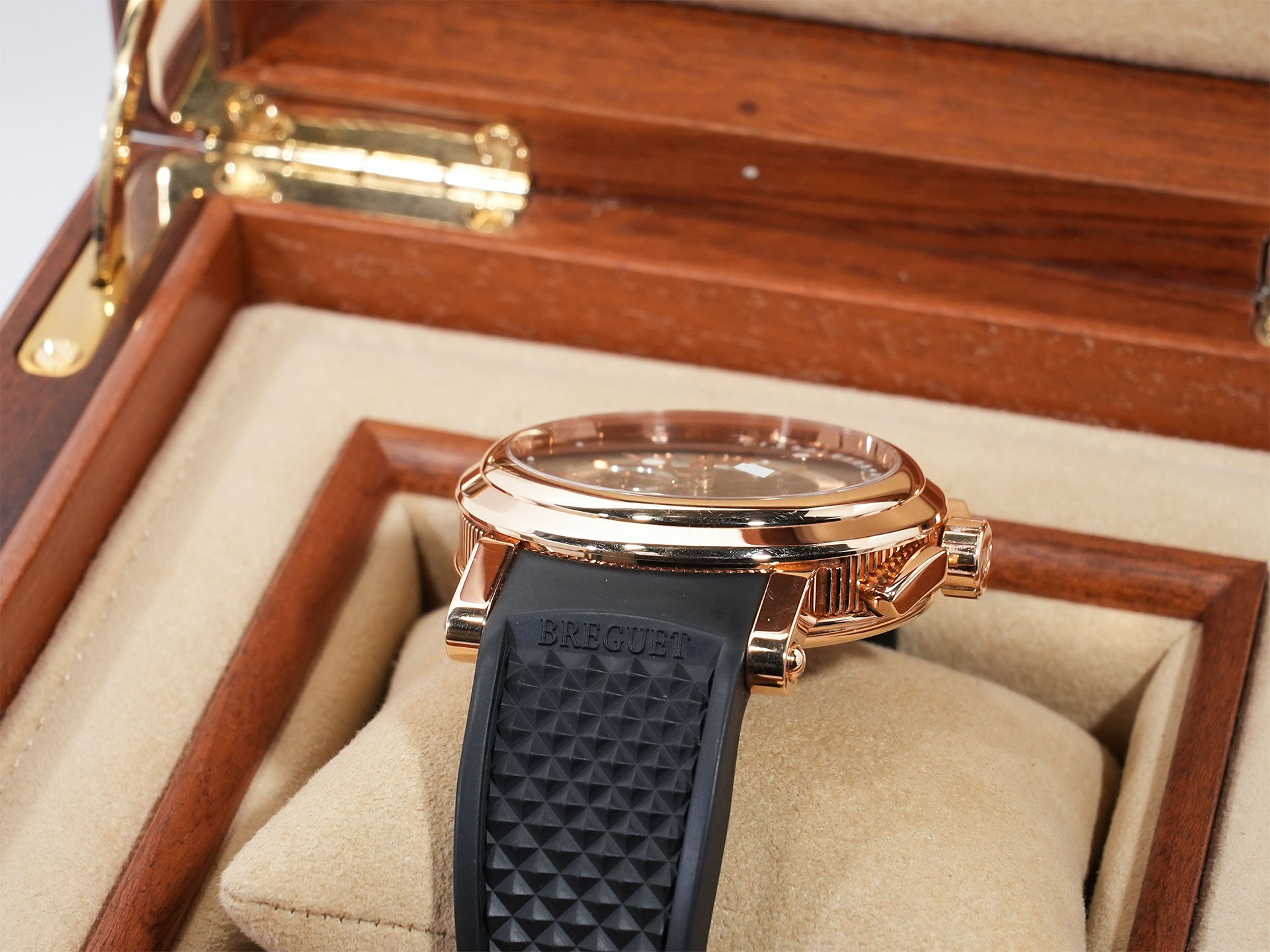 ブレゲ マリーン Ⅱ クロノグラフ Ref.5827BR/Z2/5ZU ローズゴールド グレー文字盤 中古 3ojzm996