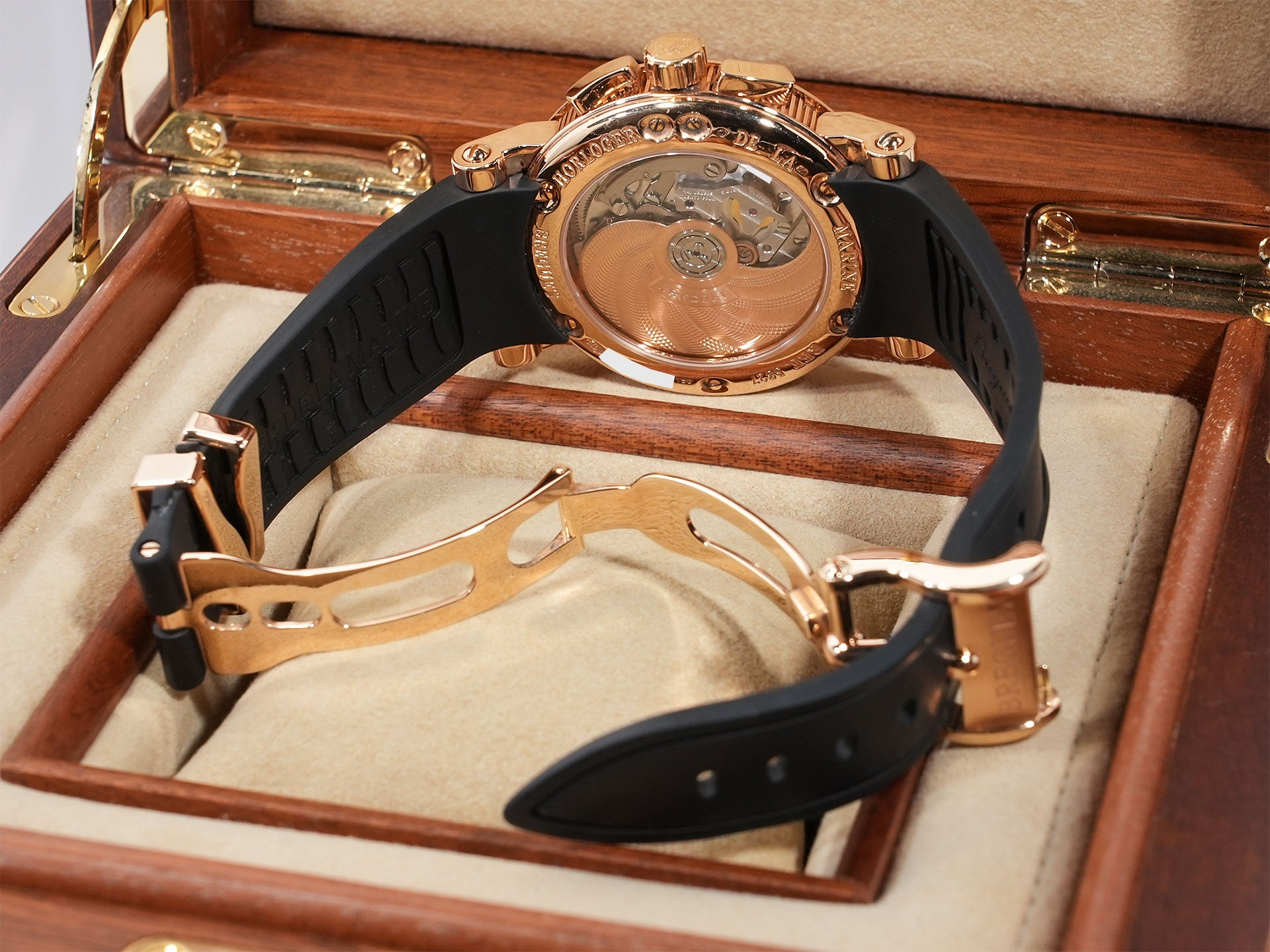 ブレゲ マリーン Ⅱ クロノグラフ Ref.5827BR/Z2/5ZU ローズゴールド グレー文字盤 中古 3ojzm996