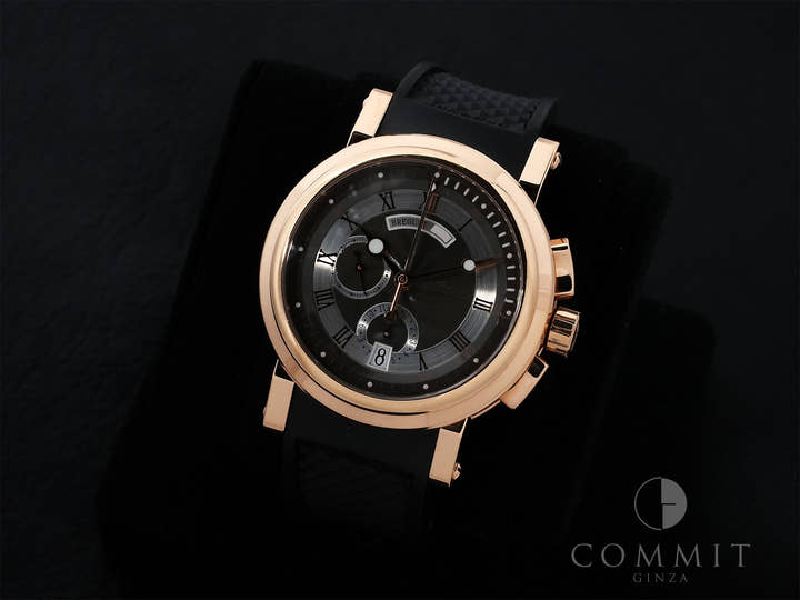 ブレゲ マリーン Ⅱ クロノグラフ Ref.5827BR/Z2/5ZU ローズゴールド グレー文字盤 中古 3ojzm996