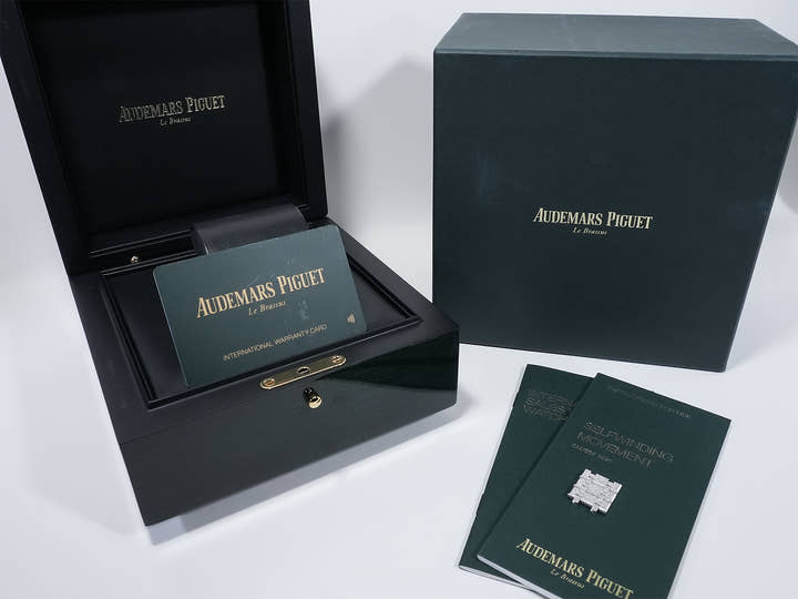 オーデマピゲ ロイヤルオーク フロステッド ゴールド Ref.15410BC.GG.1224BC.01 ホワイトゴールド ブルー文字盤 中古 3kw3dxke